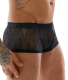 Herren Hotpants m. Knopfleiste Spitze transparent knappe Shorts mit feinem geschwungenem Dekor günstig kaufen