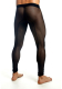 Acheter Leggings homme transparent fine résille noir & élastique avec coutures de contour & large ceinture élastique de MOB