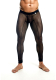 Acheter Leggings pour hommes transparent filet fin noir & élastique avec coutures de contour & ceinture élastique de MOB