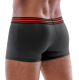 Herren-Shorts Mattglanz schwarz-rot