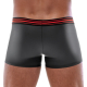 Herren-Shorts Mattglanz schwarz-rot