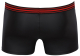 Herren-Shorts Mattglanz schwarz-rot
