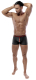 Herren-Shorts Mattglanz schwarz-rot