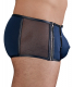 Short homme Stripper microfibre bleu
