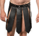 Herrenrock Leder m. Druckverschluss Gladiator aus weichem Nappa-Leder mit Sattelleder-Gürtel nietenverziert kaufen