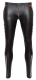 Pants w. Mesh-Inserts Mattlook black-red tight-fitting & elastic black matte with red Stripes & Leg-Mesh-Inserts buy