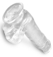 King Cock Dildo w. Balls 6-Inch transparent