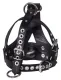 Kopf-Harness Leder m. abnehmbarem Knebel Bishop