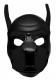 Kopfhaube Hund Neopren Puppy Hood schwarz