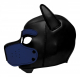 Kopfhaube Hund Neopren Puppy Hood schwarz-blau