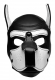 SM-Hood Dog-Head Spike Neoprene Puppy Hood black-white