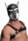 SM-Hood Dog-Head Spike Neoprene Puppy Hood black-white