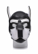 SM-Hood Dog-Head Spike Neoprene Puppy Hood black-white