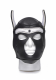 SM-Hood Dog-Head Spike Neoprene Puppy Hood black-white