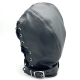 Kopfhaube Sensory Deprivation Leder abschliessbar BdSM Maske doppellagig mit Schnürung von THE RED kaufen
