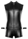 Kurzoverall ärmellos m. Handfesseln Mattlook elastisch D-Ringe seitlich & hinten für Soft-Bondage Fesselspiele kaufen