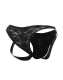 L4CE by C4M Hybrid Jockstrap black elastic Butt-covering Jock made of transparent fine Lace buy cheap