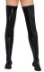Lack Bettstiefel m. elastischen Einsätzen