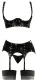 Lack Hebe-BH Straps & String Set m. Nieten