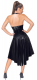 PVC Vinyl Dress w. Lacing asymmetric backless