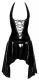 PVC Vinyl Dress w. Lacing asymmetric backless
