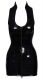 Lack Minikleid m. offener Schnürung hinten Fetischkleid