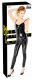Vinyl Jumpsuit sleeveless w. 3-Way Zipper