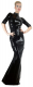 Latex Kleid bodenlang Abendkleid
