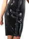Latex Kleid knielang m. Reissverschluss