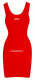 Latex Minikleid Basic rot