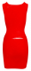 Latex Minikleid Basic rot