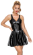 Latex Minikleid m. weitem Rockteil