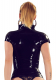 Latex Shirt Top m. Reissverschluss & Stehkragen