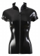 Latex Shirt Top m. Reissverschluss & Stehkragen