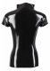 Latex Shirt Top m. Reissverschluss & Stehkragen