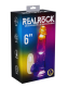 LED Penisvibrator m. Hoden & Fernbedienung 6-Inch TPE transparent mit Saugfuss aufladbar von REALROCK kaufen