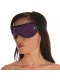 Leder Augenmaske Soft Velour violett