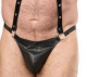 Leder Body-Harness m. G-String fürHerren aus Nappa- & Spaltleder mit Druckknöpfen elastische Bänder von RIMBA kaufen