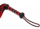 Leder Flogger geflochten 50cm schwarz-rot