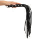 Leder Flogger Peitsche kurz m. Nietengriff Beginner