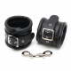 Leather Ankle Cuffs padded black