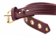Leather Collar lockable Special burgundy