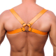 Leder Rückenharness m. Schulterriemen orange L-XL aus 2mm starkem Rindsleder von THE RED günstig kaufen