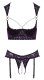 Longline-Hebe-BH & Strapsstring ouvert m. Perlenketten
