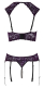 Longline-Hebe-BH & Strapsstring ouvert m. Perlenketten
