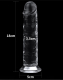 Lovetoy Strap-on Dildo m. Saugbasis 7-Inch transparent TPE