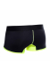 Male Basics short jaune fluo respirant noir avec sac bleu fluo & bas des jambes de MALE BASICS acheter