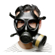 Men Army Gasmaske m. leerem Filter Complet Breath brandneu mit 2 grossen Augengläsern Lufteinlass seitlich kaufen