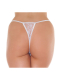 Mini G-String blanc string minimaliste pour femme avec fines bandes sur les hanches & décorations délicates de RIMBA acheter à bas prix