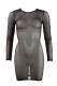 Mini Dress long Sleeves transparent Mesh-Dress